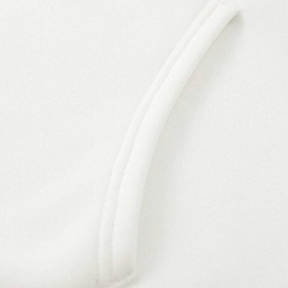 White Mens Drawstring Hoodie - Picture 7 of 7